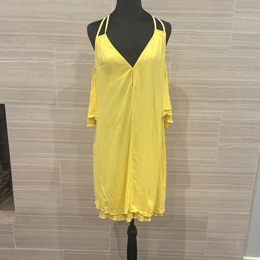 Lilly Pulitzer Yellow Cold Shoulder Dress